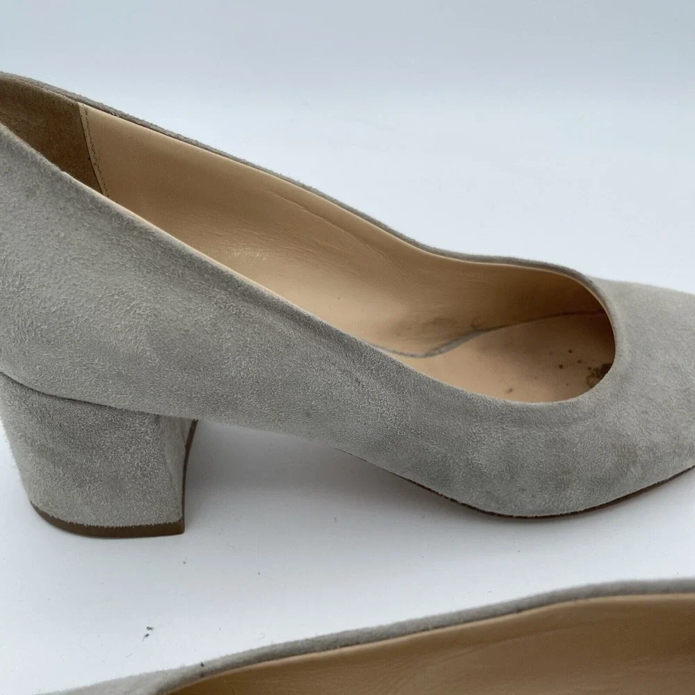 Cordani Size EU 37 US 6.5 -7 Handmade Italy Corda‎ Suede Leather Gray Pump Shoes